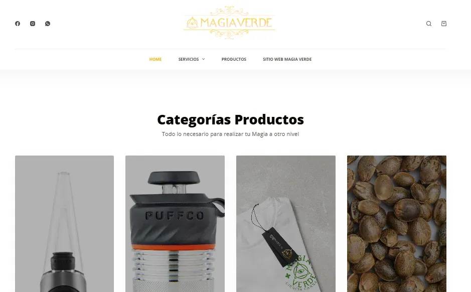 Tienda MagiaVerde portfolio project
