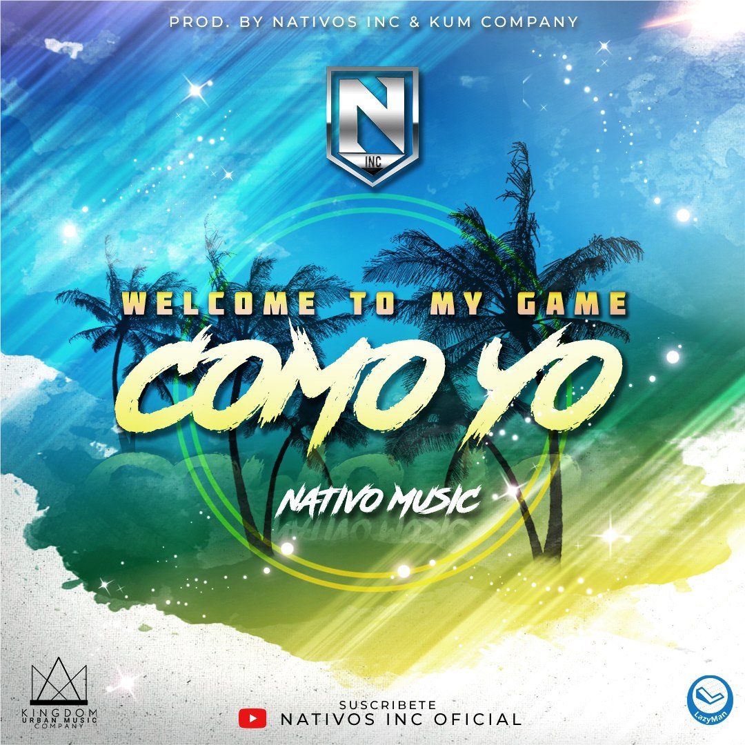 Nativo Music's Como Yo cover with palm trees and tropical colors