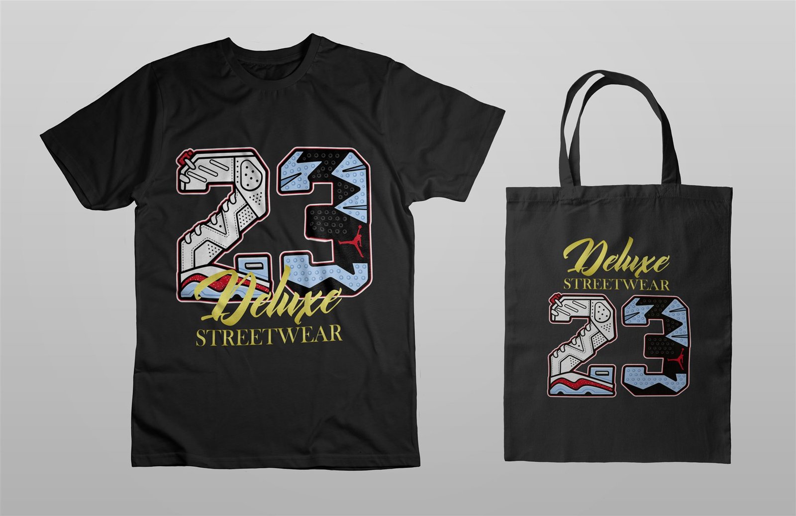 T-shirt and tote bag collection designed for Deluxe Streetwear Utah