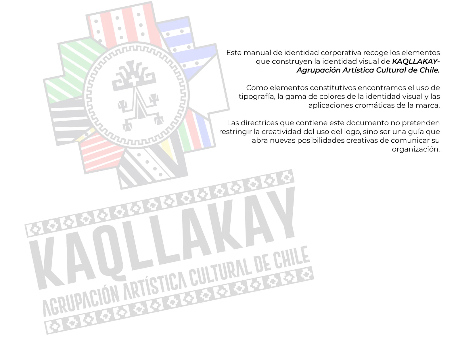 Introducción al manual de identidad visual de KAQLLAKAY