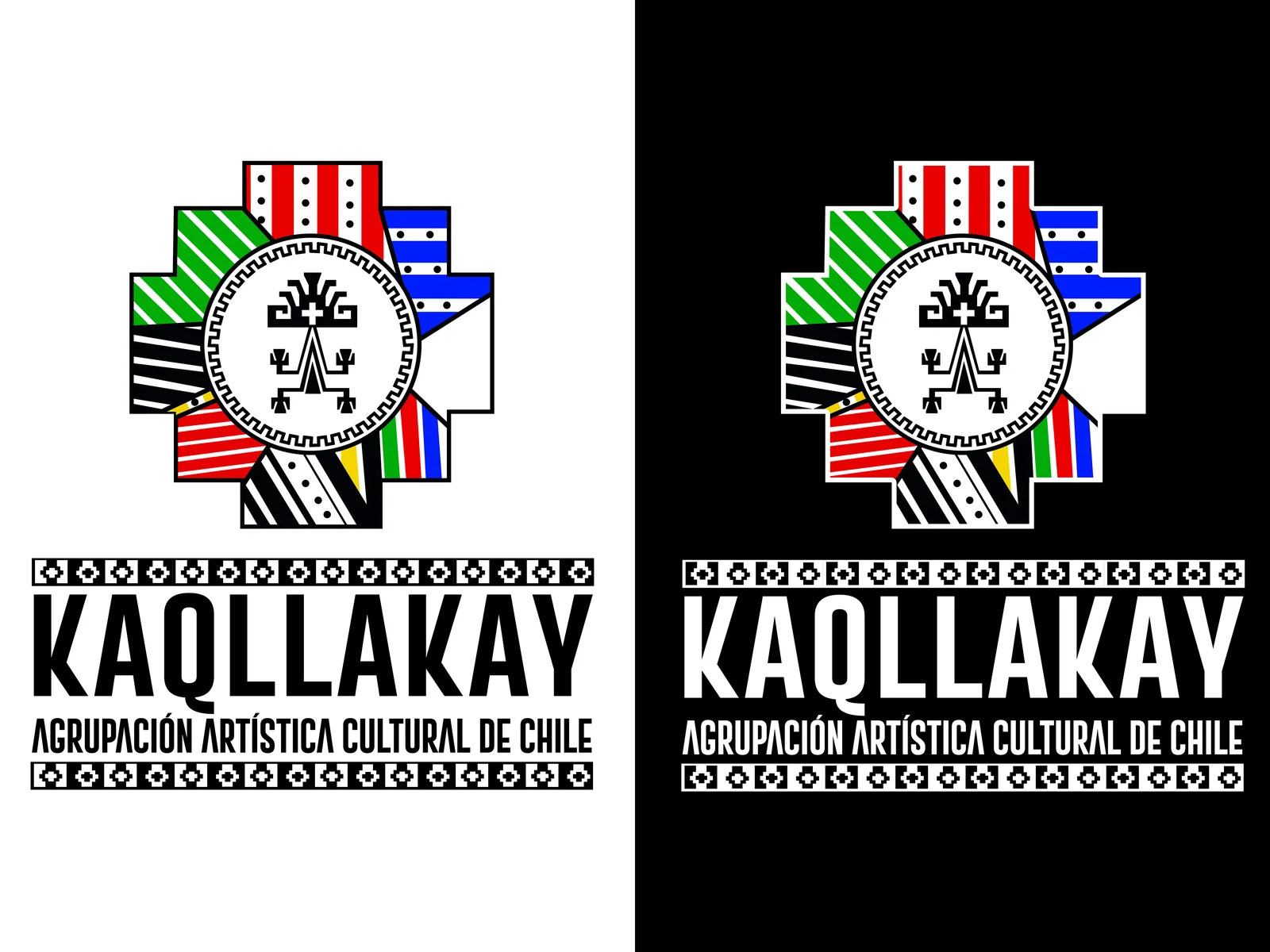 Versiones positiva y negativa del logotipo KAQLLAKAY
