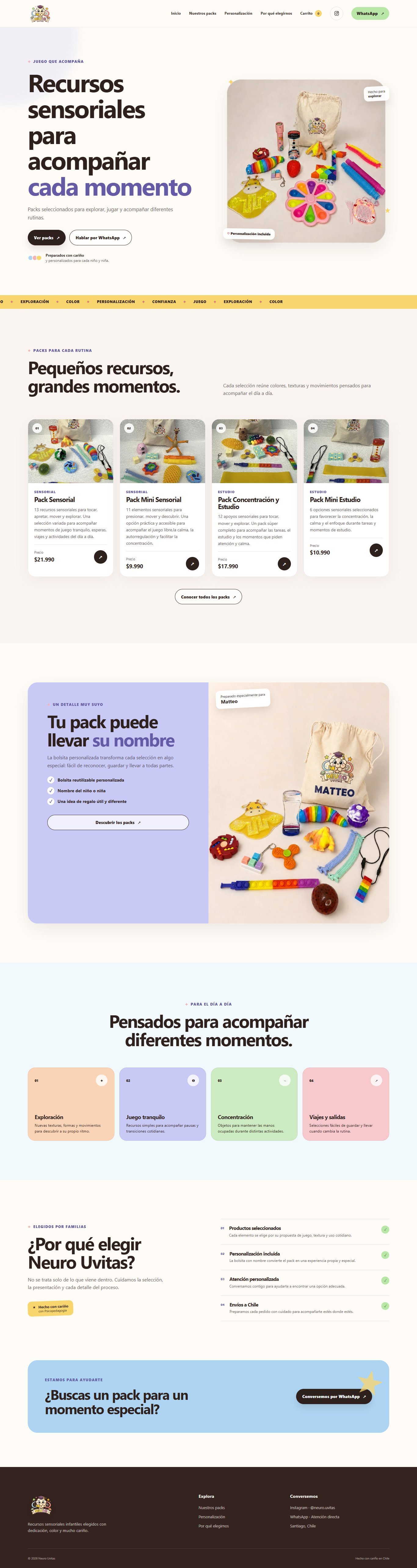 Neuro Uvitas web platform home page